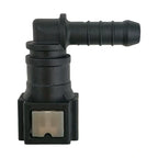 Motivelle 6.3mm SAE Quick-Connect Fuel Fitting — Female, 90° (6.3-6.64-90-F)