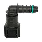 Motivelle 6.3mm SAE Quick-Connect Fuel Fitting — Female, 90°, O-Ring (6.3-8.88-90-FO)