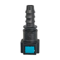 Motivelle 7.89mm SAE Quick-Connect Fuel Fitting — Female, 180° (7.89-10.6-180-F)