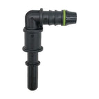 Motivelle 7.89mm SAE Quick-Connect Fuel Fitting — Male, 90°, O-Ring (7.89-10.85-90-MO)