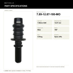 Motivelle 7.89mm SAE Quick-Connect Fuel Fitting — Male, 180°, O-Ring (7.89-12.87-180-MO) - specifications