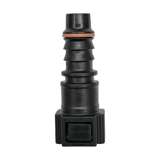 Motivelle 7.89mm SAE Quick-Connect Fuel Fitting — Female, 180°, O-Ring (7.89-12.9-180-FO)