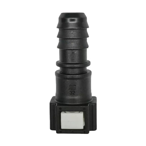 Motivelle 7.89mm SAE Quick-Connect Fuel Fitting — Female, 180° (7.89-13.8-180-F)