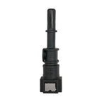 Motivelle 7.89mm SAE Quick-Connect Fuel Fitting — Female, 180° (7.89-180-F)