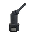 Motivelle 7.89mm SAE Quick-Connect Fuel Fitting — Female, 45° (7.89-4.3-45-F)