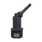 Motivelle 7.89mm SAE Quick-Connect Fuel Fitting — Female, 45° (7.89-4.3-45-F)
