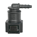 Motivelle 7.89mm SAE Quick-Connect Fuel Fitting — Female, 90° (7.89-4.57-90-F)