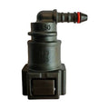 Motivelle 7.89mm SAE Quick-Connect Fuel Fitting — Female, 90°, O-Ring (7.89-4.98-90-FO)