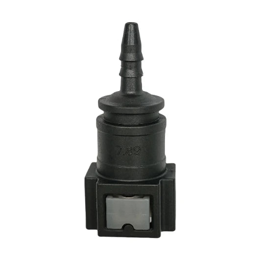 Motivelle 7.89mm SAE Quick-Connect Fuel Fitting — Female, 180° (7.89-5.5-180-F)
