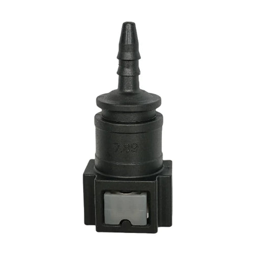 Motivelle 7.89mm SAE Quick-Connect Fuel Fitting — Female, 180° (7.89-5.5-180-F)