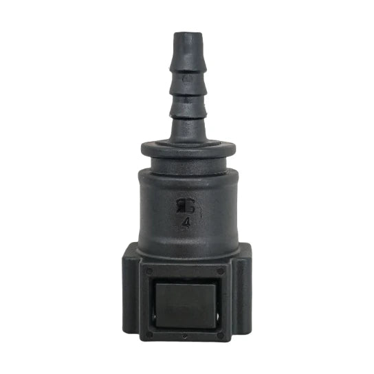 Motivelle 7.89mm SAE Quick-Connect Fuel Fitting — Female, 180° (7.89-6-180-F)
