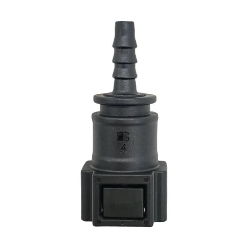 Motivelle 7.89mm SAE Quick-Connect Fuel Fitting — Female, 180° (7.89-6-180-F)