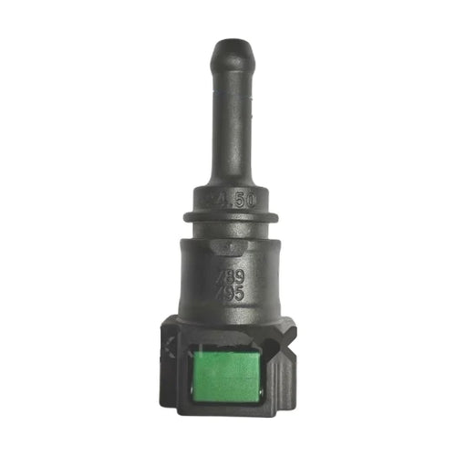 Motivelle 7.89mm SAE Quick-Connect Fuel Fitting — Female, 180° (7.89-6.3-180-F)
