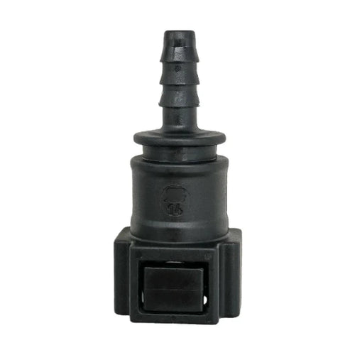 Motivelle 7.89mm SAE Quick-Connect Fuel Fitting — Female, 180° (7.89-6.7-180-F)