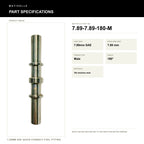 Motivelle 7.89mm SAE Quick-Connect Fuel Fitting — Male, 180° (7.89-7.89-180-M) - specifications