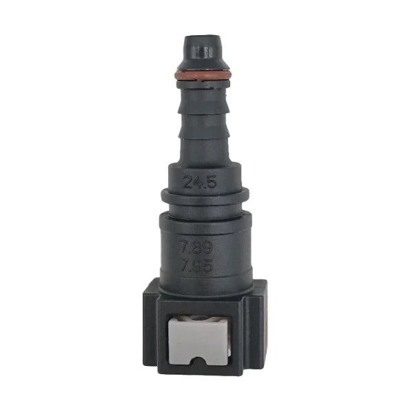 Motivelle 7.89mm SAE Quick-Connect Fuel Fitting — Female, 180°, O-Ring (7.89-8.9-180-FO)
