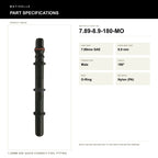 Motivelle 7.89mm SAE Quick-Connect Fuel Fitting — Male, 180°, O-Ring (7.89-8.9-180-MO) - specifications