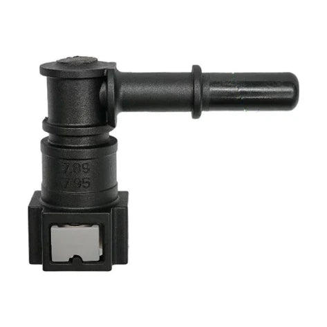 Motivelle 7.89mm SAE Quick-Connect Fuel Fitting — Female, 90° (7.89-90-F)