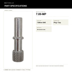 Motivelle 7.89mm SAE Quick-Connect Fuel Fitting — Plug / Cap, See SKU (7.89-MP) - specifications