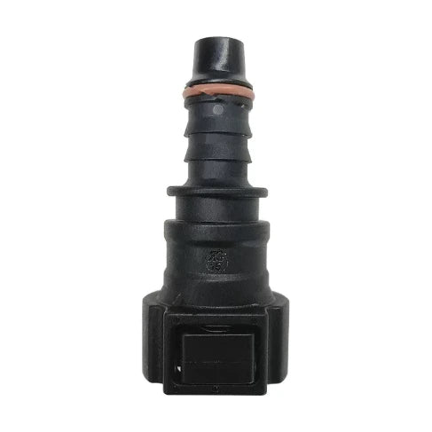 Motivelle 9.49mm SAE Quick-Connect Fuel Fitting — Female, 180°, O-Ring (9.49-10.85-180-FO)