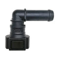Motivelle 9.49mm SAE Quick-Connect Fuel Fitting — Female, 90° (9.49-12.14-90-F)