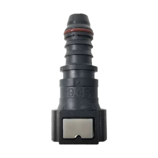 Motivelle 9.49mm SAE Quick-Connect Fuel Fitting — Female, 180°, O-Ring (9.49-12.9-180-FO)