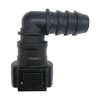 Motivelle 9.49mm SAE Quick-Connect Fuel Fitting — Female, 90° (9.49-13.8-90-F)