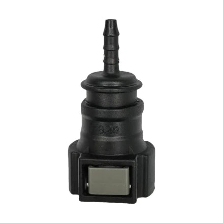 Motivelle 9.49mm SAE Quick-Connect Fuel Fitting — Female, 180° (9.49-4.6-180-F)