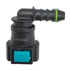 Motivelle 9.49mm SAE Quick-Connect Fuel Fitting — Female, 90°, O-Ring (9.49-8.9-90-FO)