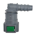 Motivelle 9.89mm SAE Quick-Connect Fuel Fitting — Female, 90° (9.89-10.6-90-F)