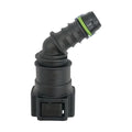 Motivelle 9.89mm SAE Quick-Connect Fuel Fitting — Female, 45°, O-Ring (9.89-10.9-45-FO)