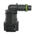 Motivelle 9.89mm SAE Quick-Connect Fuel Fitting — Female, 90°, O-Ring (9.89-10.9-90-FO)