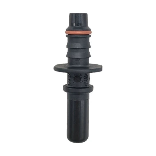 Motivelle 9.89mm SAE Quick-Connect Fuel Fitting — Male, 180°, O-Ring (9.89-10.96-180-MO)