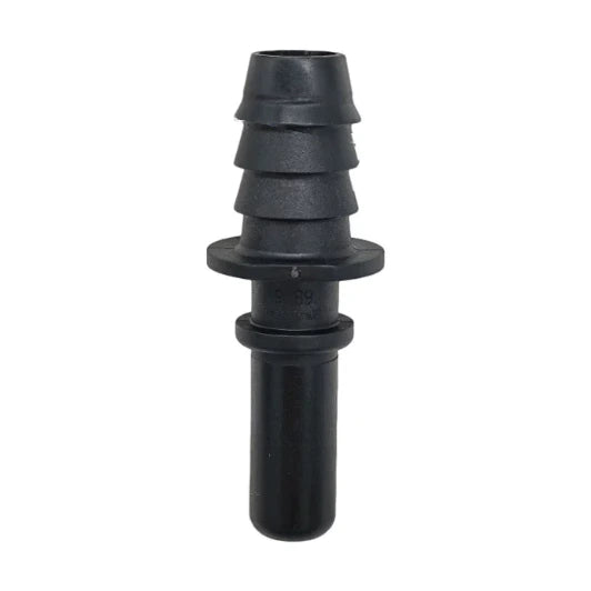 Motivelle 9.89mm SAE Quick-Connect Fuel Fitting — Male, 180° (9.89-13.74-180-M)