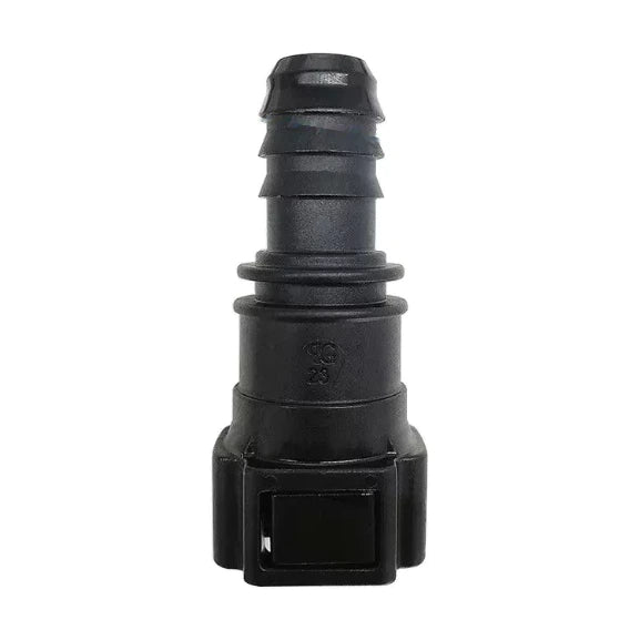 Motivelle 9.89mm SAE Quick-Connect Fuel Fitting — Female, 180° (9.89-13.75-180-F)