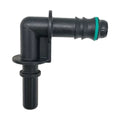 Motivelle 9.89mm SAE Quick-Connect Fuel Fitting — Male, 90°, O-Ring (9.89-13.8-90-MO)