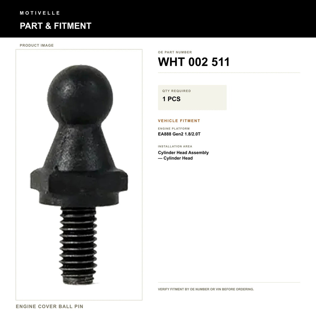 Engine Cover Ball Pin - product information