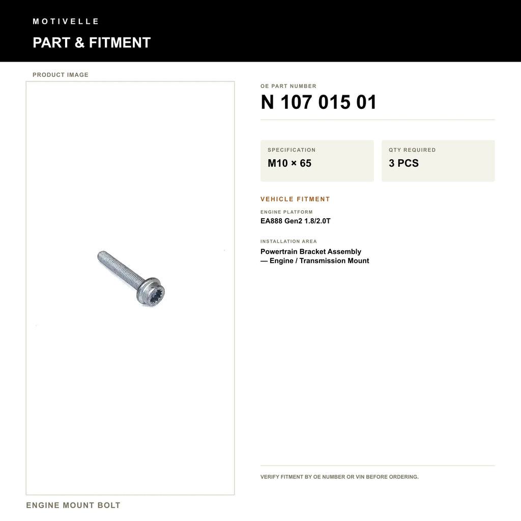 Engine Mount Bolt - product information