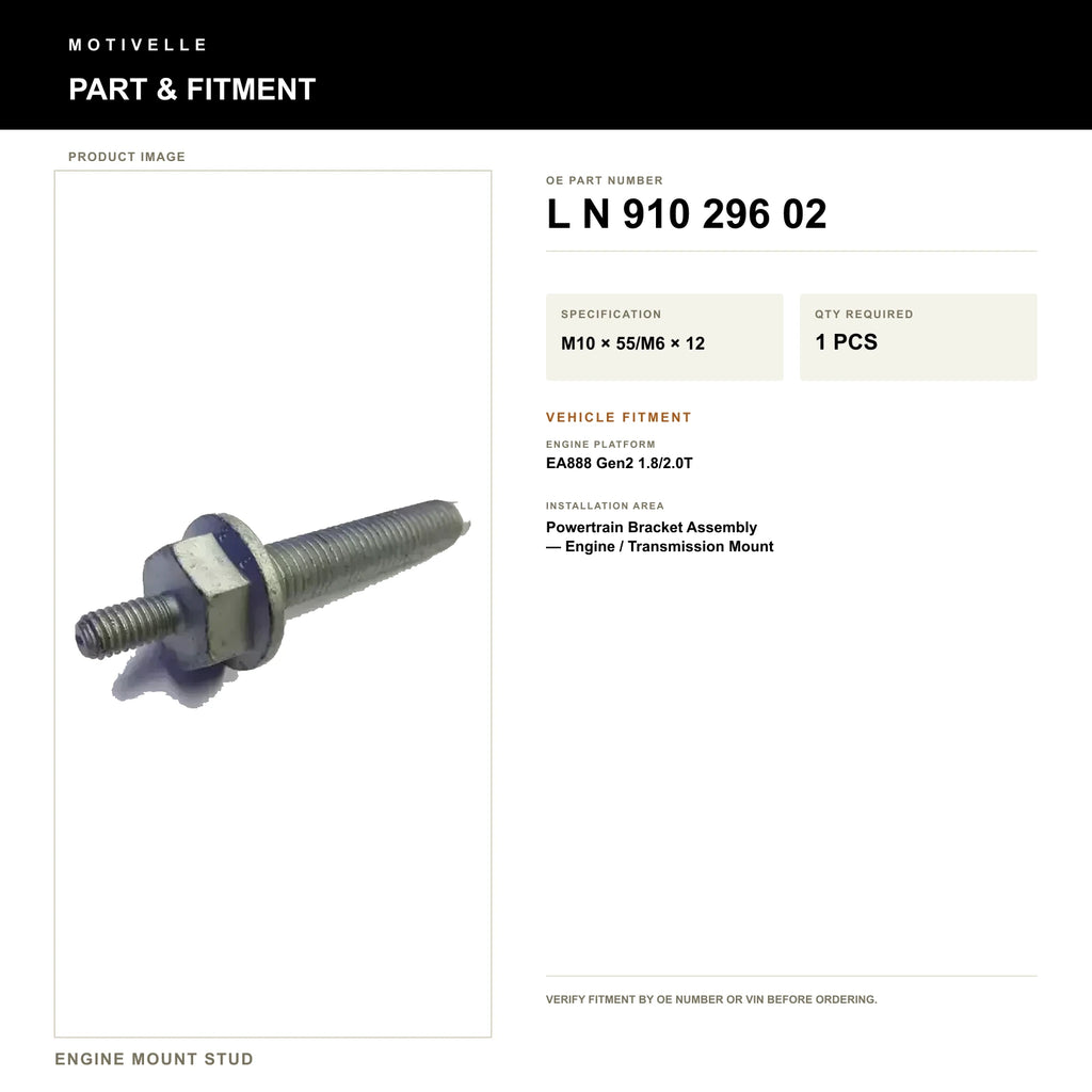 Engine Mount Stud - product information