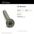 Engine Oil Filter Housing Bolt - product information