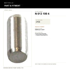 Engine Water Pump Dowel Pin - product information