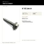 VW Audi EA888 Gen2 1.8/2.0T Front Subframe Assembly Bolt N 105 286 01 M12x1.5x75 - product information
