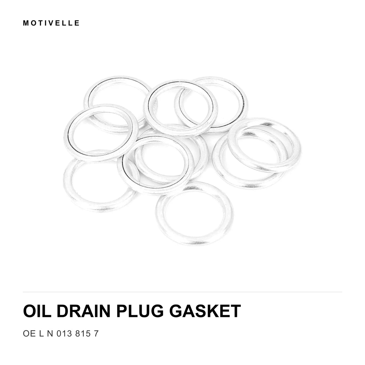 VW Audi EA888 Gen2 1.8/2.0T Oil Drain Plug Gasket L N 013 815 7 14x20