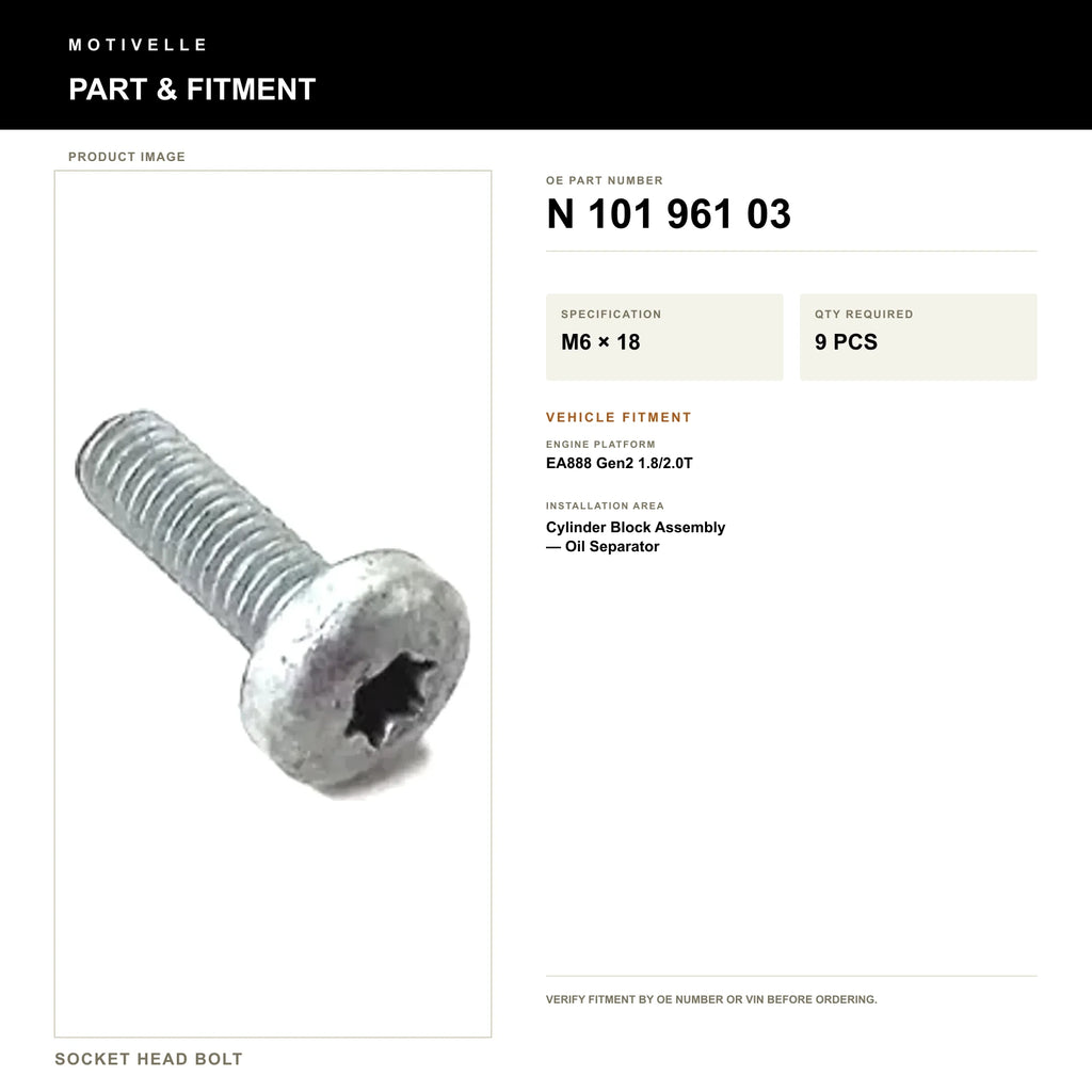 Socket Head Bolt - product information