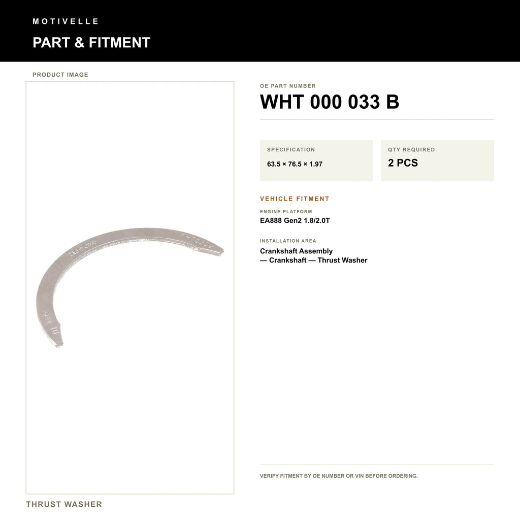 Thrust Washer - product information