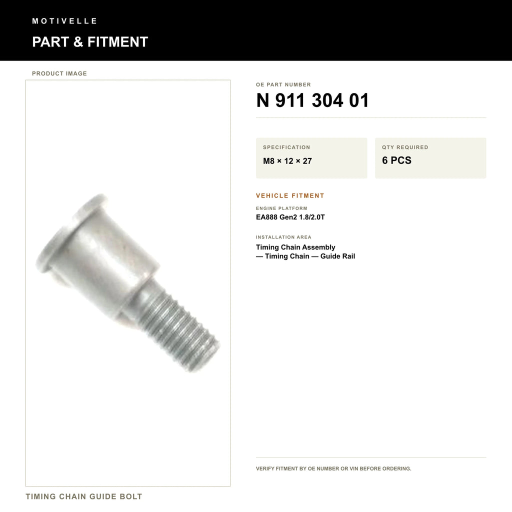 Timing Chain Guide Bolt - product information