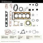 VW EA888 Gen2 Transverse Engine Overhaul Gasket & Seal Kit - kit specifications