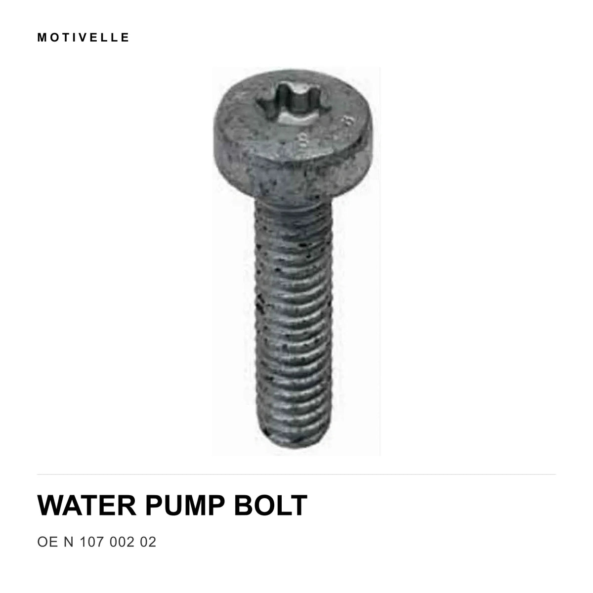 VW Audi EA888 Gen2 1.8/2.0T Water Pump Bolt N 107 002 02 M6x22